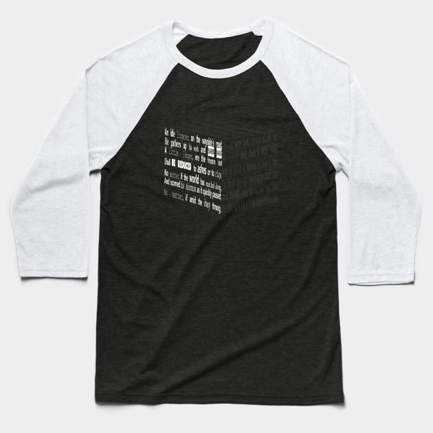 Poem box Baseball T-Shirt by Sinmara